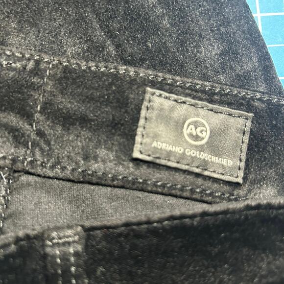 Adriano Goldschmied Women's Farrah Skinny High Rise Black Velvet Pants 27 NWOT - Picture 8 of 9